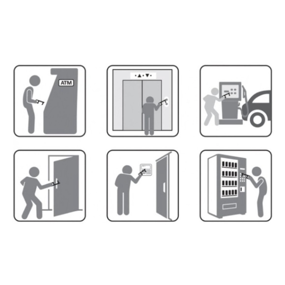 Touchless Keychain Cheetah Leopard Print NWT - Picture 2 of 3